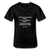 Männer-T-Shirt mit V-Ausschnitt: So you’re a little weird? Work it! A little different? … - Schwarz
