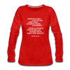 Frauen Premium Langarmshirt: Computer science is not just for smart ‘nerds’ in … - Rot