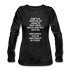 Frauen Premium Langarmshirt: From this point on, I’m going to treat people exactly … - Anthrazit