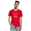 Männer-T-Shirt mit V-Ausschnitt: Never change a running system - Rot