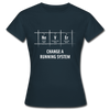 Frauen T-Shirt: Never change a running system - Navy