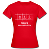 Frauen T-Shirt: Never change a running system - Rot