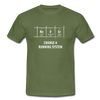 Männer T-Shirt: Never change a running system - Militärgrün
