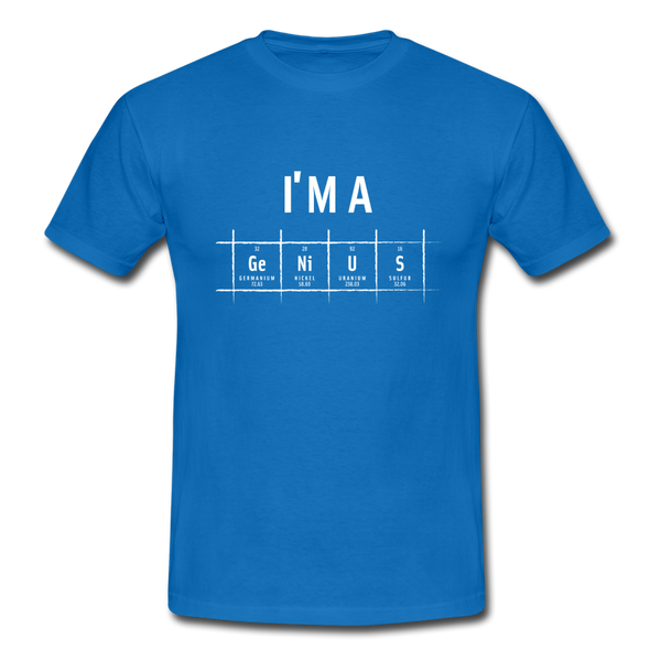 Männer T-Shirt: I’m a genius - Royalblau