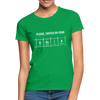 Frauen T-Shirt: Please, switch on your brain - Kelly Green