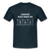 Männer T-Shirt: Chemistry really makes you think - Navy