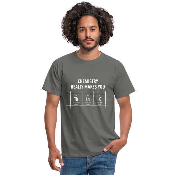 Männer T-Shirt: Chemistry really makes you think - Graphit