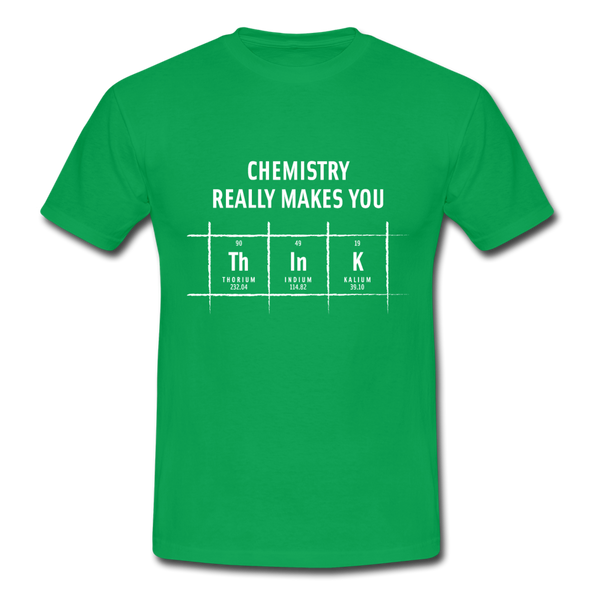 Männer T-Shirt: Chemistry really makes you think - Kelly Green