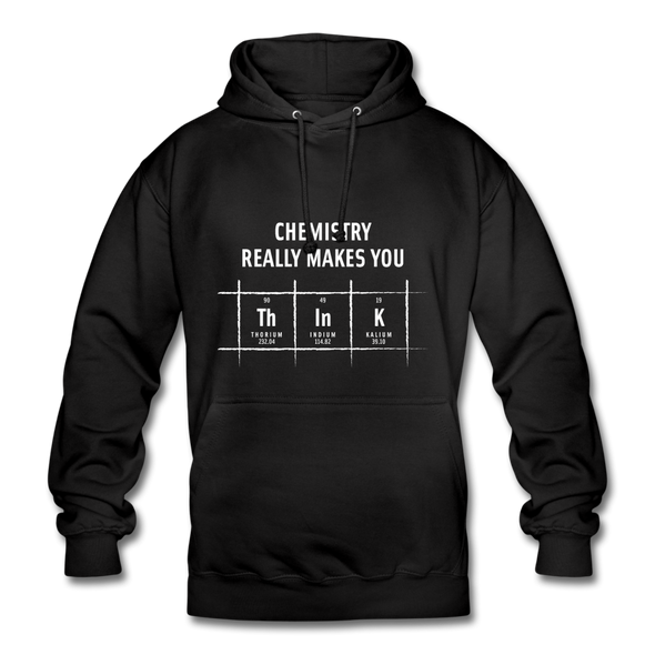 Unisex Hoodie: Chemistry really makes you think - Schwarz