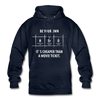 Unisex Hoodie: Be your own hero. It is cheaper than a … - Navy
