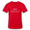Männer-T-Shirt mit V-Ausschnitt: - Rot