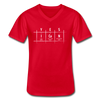 Männer-T-Shirt mit V-Ausschnitt: Yes, I can - Rot