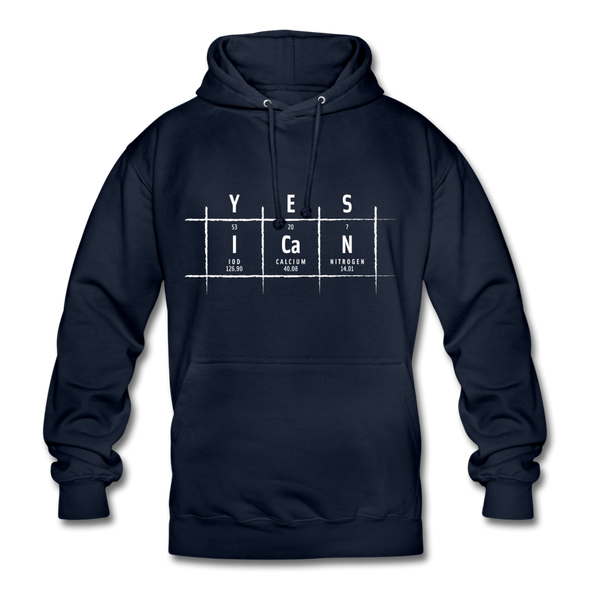 Unisex Hoodie: Yes, I can - Navy