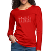 Frauen Premium Langarmshirt: Yes, I can - Rot
