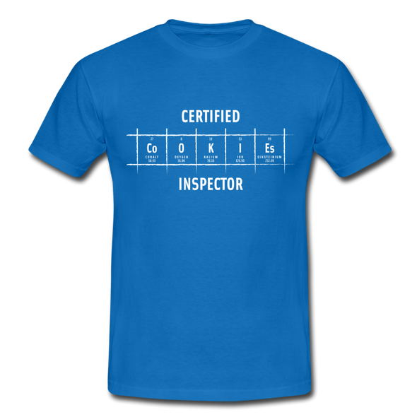 Männer T-Shirt: Certified Cookies Inspector - Royalblau