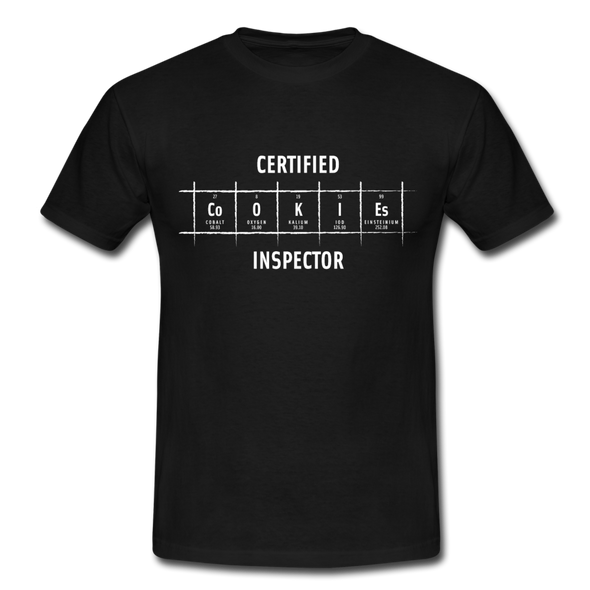 Männer T-Shirt: Certified Cookies Inspector - Schwarz