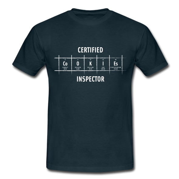 Männer T-Shirt: Certified Cookies Inspector - Navy