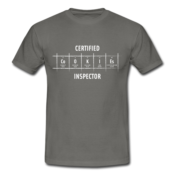 Männer T-Shirt: Certified Cookies Inspector - Graphit