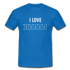Männer T-Shirt: I love books - Royalblau