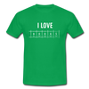 Männer T-Shirt: I love books - Kelly Green