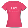 Frauen T-Shirt: I love books - Azalea