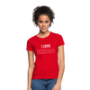 Frauen T-Shirt: I love books - Rot