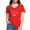 Frauen-T-Shirt mit V-Ausschnitt: I can do it - Rot