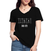 Frauen-T-Shirt mit V-Ausschnitt: I can do it - Schwarz