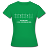 Frauen T-Shirt: Brains are awesome. I wish everyone had one. - Kelly Green