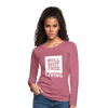 Frauen Premium Langarmshirt: Bullshit-free living - Malve