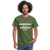 Männer T-Shirt: Scheißegal ist ein saugeiles Gefühl. - Militärgrün