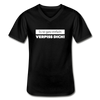 Männer-T-Shirt mit V-Ausschnitt: Es ist ganz einfach: Verpiss Dich! - Schwarz