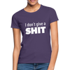 Frauen T-Shirt: I don’t give a shit. - Dunkellila