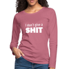Frauen Premium Langarmshirt: I don’t give a shit. - Malve