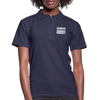 Frauen Poloshirt: Yesterday was yesterday. Today is today! - Navy