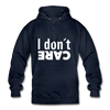 Unisex Hoodie: I don’t care. - Navy