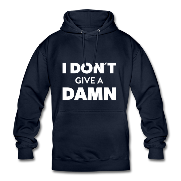 Unisex Hoodie: I don’t give a damn. - Navy