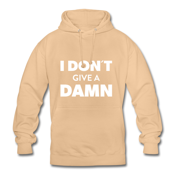Unisex Hoodie: I don’t give a damn. - Beige