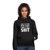 Unisex Hoodie: From the bottom of my heart: I don’t give a shit. - Schwarz