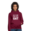 Unisex Hoodie: From the bottom of my heart: I don’t give a shit. - Bordeaux