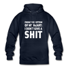 Unisex Hoodie: From the bottom of my heart: I don’t give a shit. - Navy