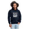 Unisex Hoodie: From the bottom of my heart: I don’t give a shit. - Navy