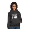 Unisex Hoodie: From the bottom of my heart: I don’t give a shit. - Anthrazit