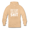 Unisex Hoodie: From the bottom of my heart: I don’t give a shit. - Beige