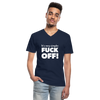 Männer-T-Shirt mit V-Ausschnitt: It’s very simple: Fuck off! - Navy