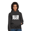 Unisex Hoodie: It’s never too late to stop giving a fuck. - Anthrazit
