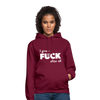 Unisex Hoodie: I give a fuck after all. - Bordeaux