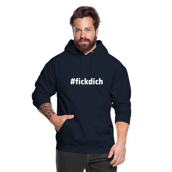 Unisex Hoodie: Fick Dich (#fickdich) - Navy