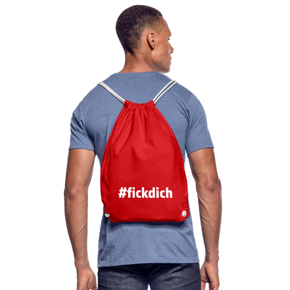 Turnbeutel: Fick Dich (#fickdich) - Rot