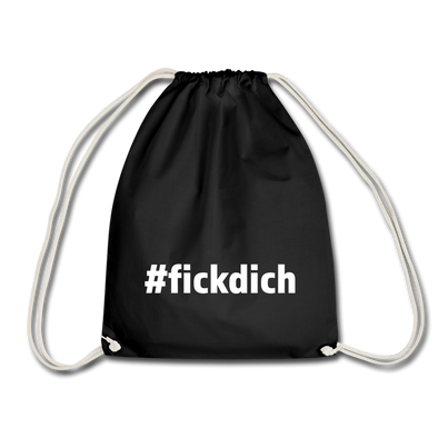 Turnbeutel: Fick Dich (#fickdich) - Schwarz